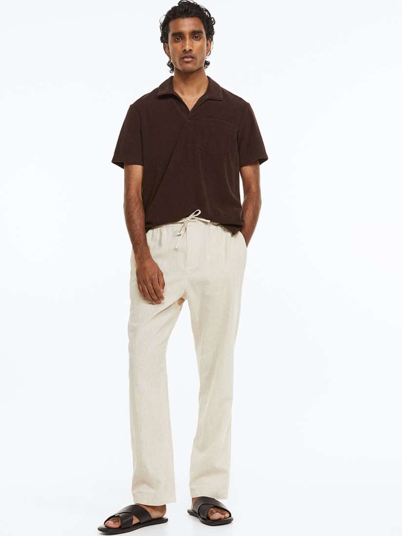 Mens linen trousers h&m top