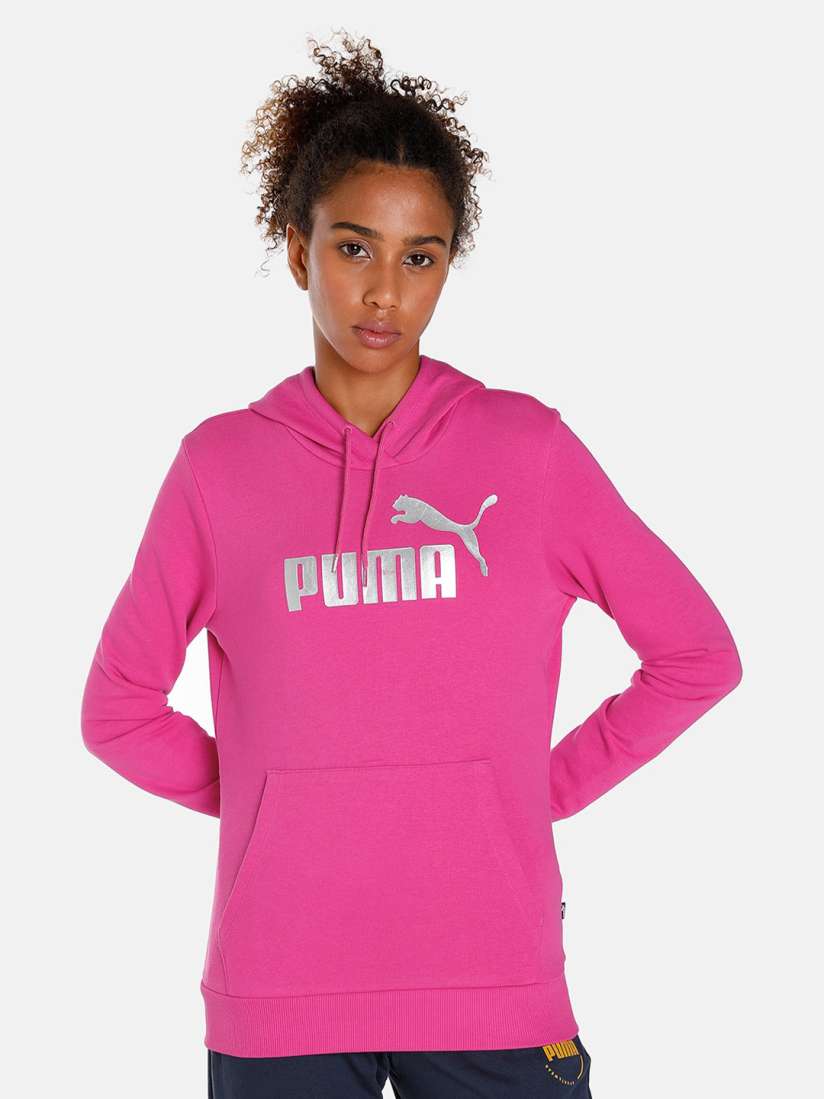 Puma pink hoodie womens 2025