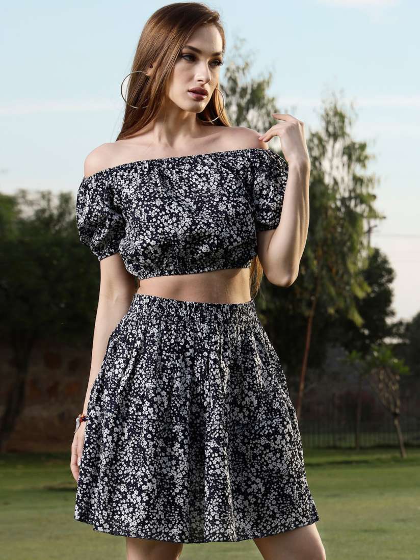 Skirt top on myntra top