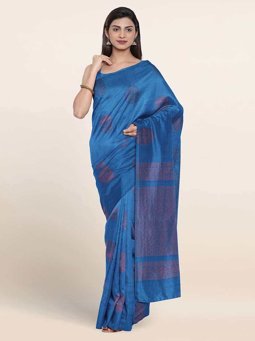 Buy Pothys Ethnic Motifs Woven Design Silk Cotton Saree Sarees for Women 21892062 Myntra