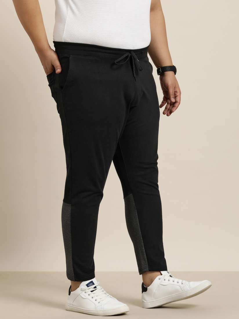 Buy Sztori Men Plus Size Regular Fit Colourblock Detail Track Pants Track Pants for Men 21894330 Myntra