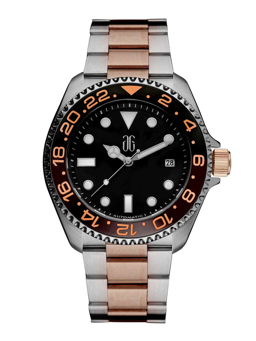 Buy Aries Gold Men Stainless Steel Bracelet Style Straps Analogue Watch G 9040 SRB BK Black Watches for Men 21899230 Myntra