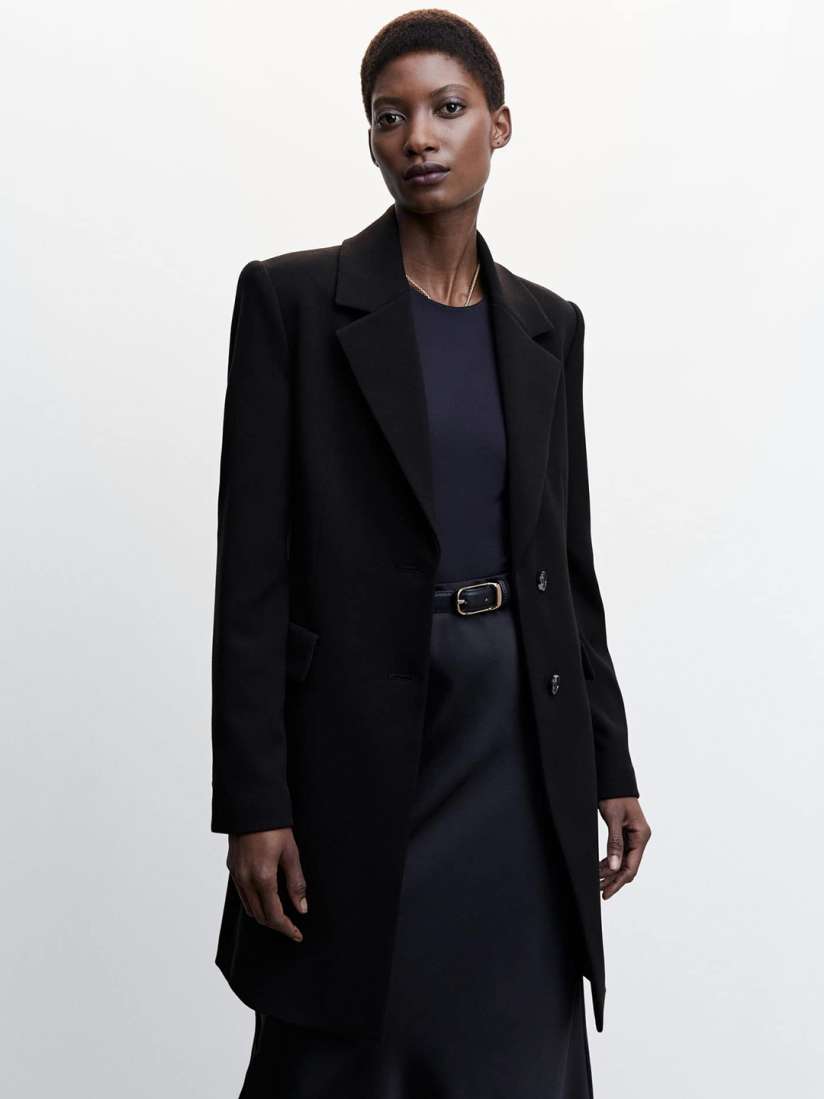 Buy MANGO Women Fitted Double Breasted Coat Coats for Women 21900916 Myntra
