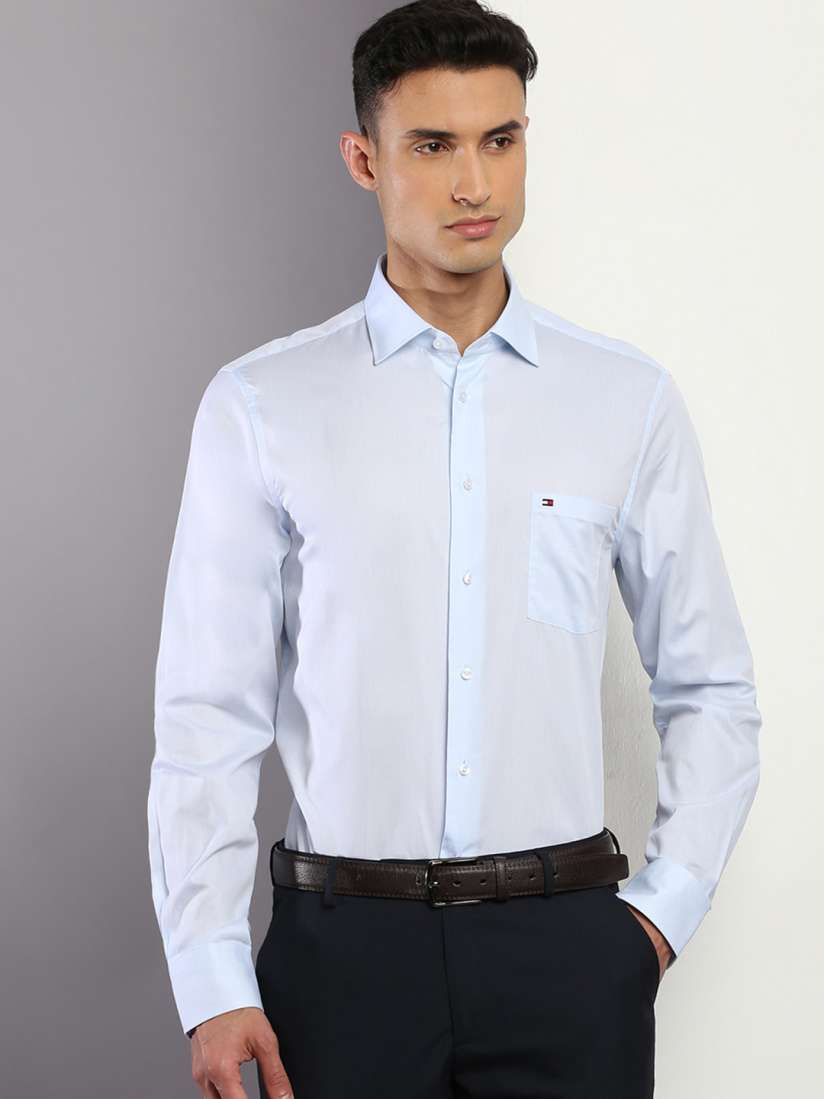 Buy Tommy Hilfiger Regular Fit Spread Collar Formal Shirt Shirts for Men 21903520 Myntra