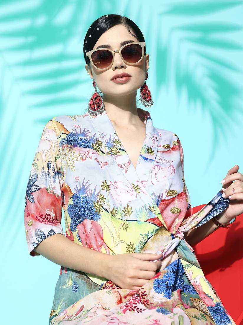 Layered a line kurta on sale