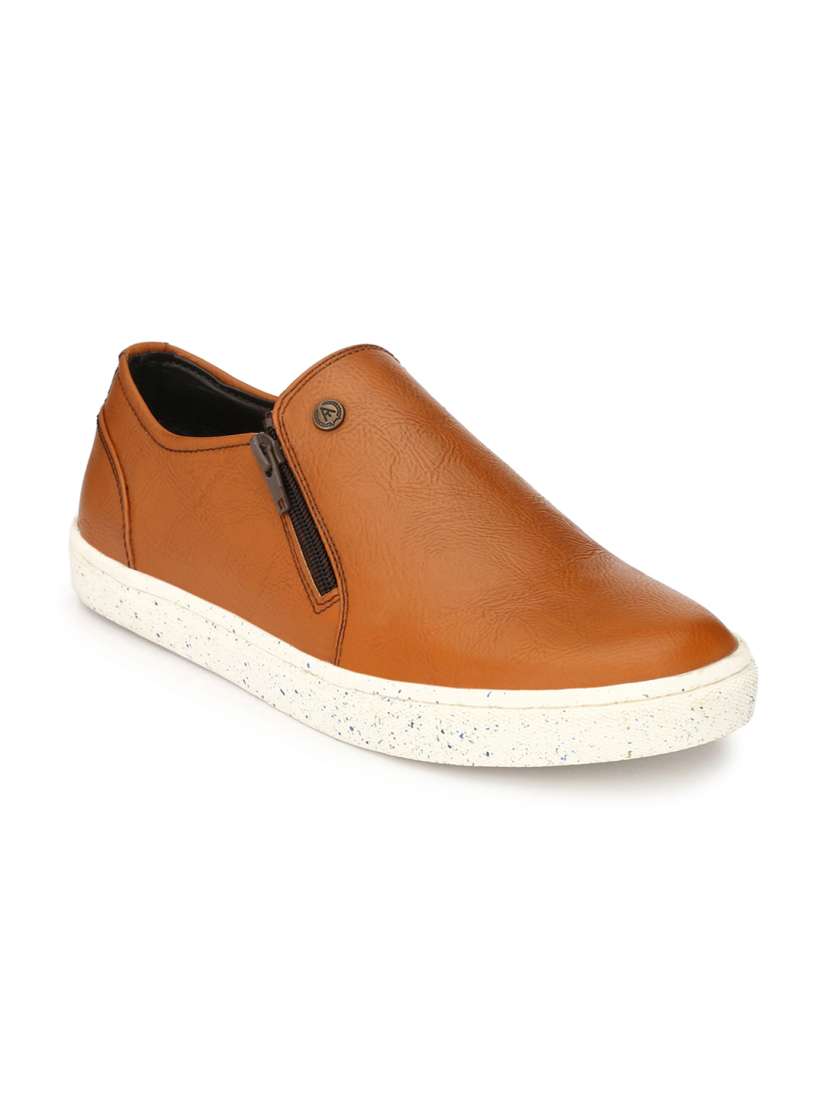 Buy Alberto Torresi Men Tan Brown Slip On Sneakers Casual Shoes for Men 2191447 Myntra