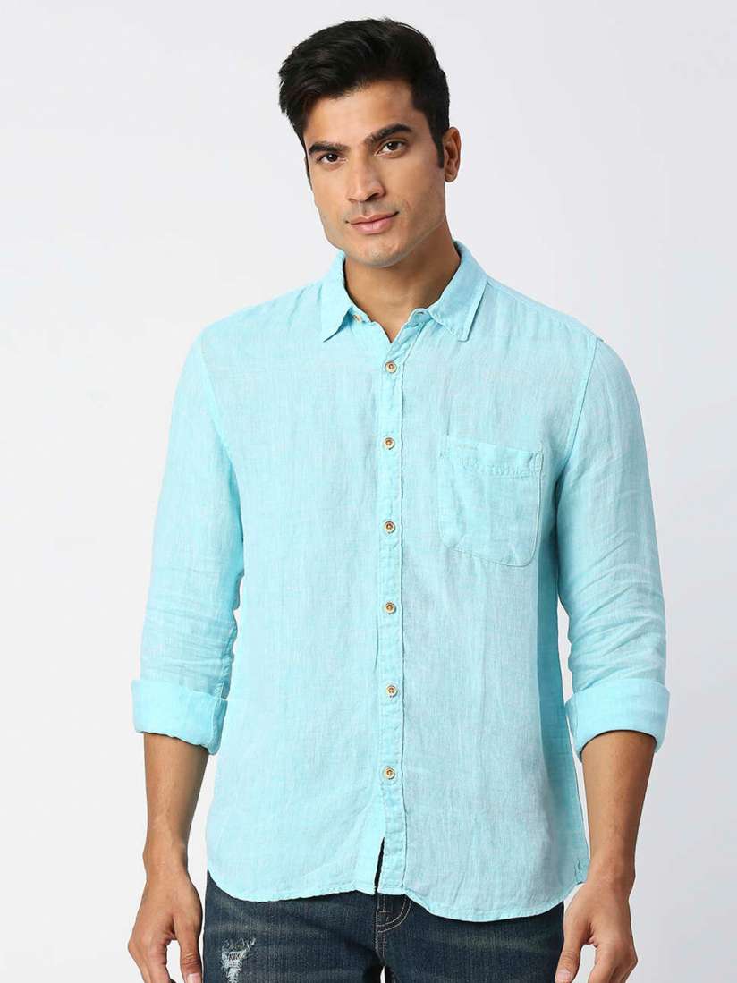 Buy Pepe Jeans Relaxed Casual Pure Linen Shirt Shirts for Men 21915322 Myntra