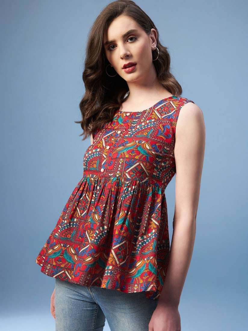 Women ethnic tops top