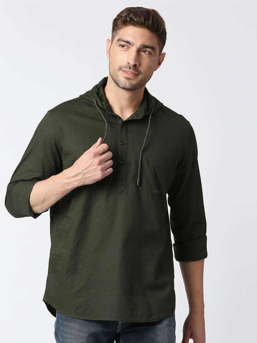 Buy Pepe Jeans Hooded Cotton Casual Shirt Shirts for Men 21920858 Myntra
