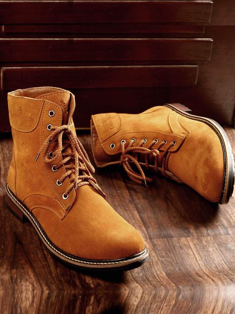 Mens suede biker boots hotsell