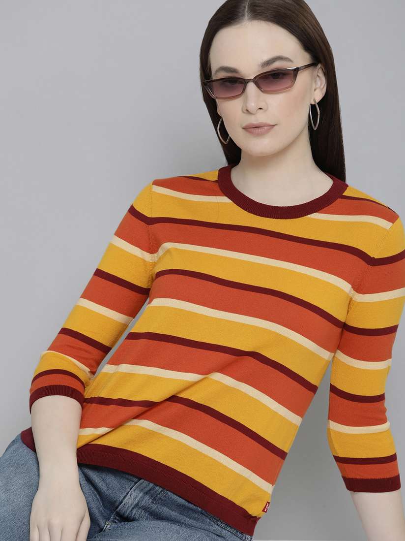 Striped Crew Neck Levi's Women's Striped T-shirt Levis