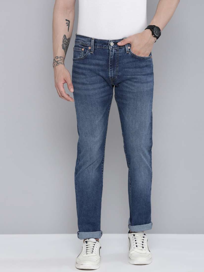 Buy Levis Men 511 Slim Fit Low Rise Heavy Fade Stretchable Jeans Jeans for Men 21926860 Myntra
