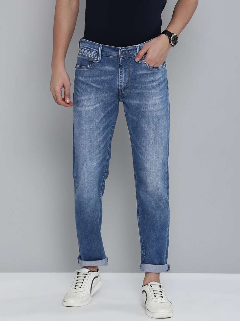 Buy Levis Men Mid Rise Slim Fit Heavy Fade Stretchable Jeans Jeans for Men 21927444 Myntra