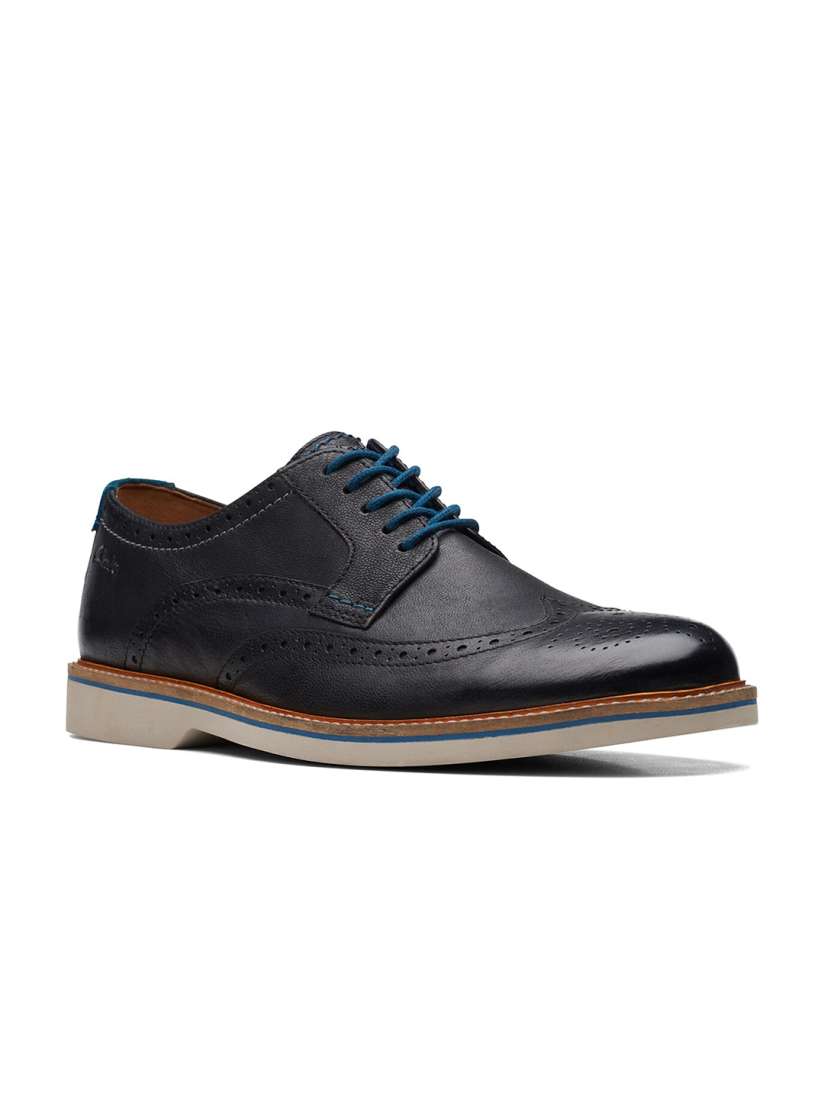 Buy Clarks Men Perforated Textured Leather Derbys Casual Shoes for Men 21929232 Myntra