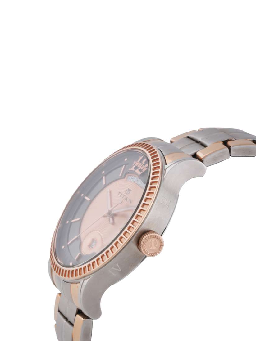 Buy Titan Men Charcoal Rose Gold Analogue Watch 1751KM01 Watches for Men 2193021 Myntra