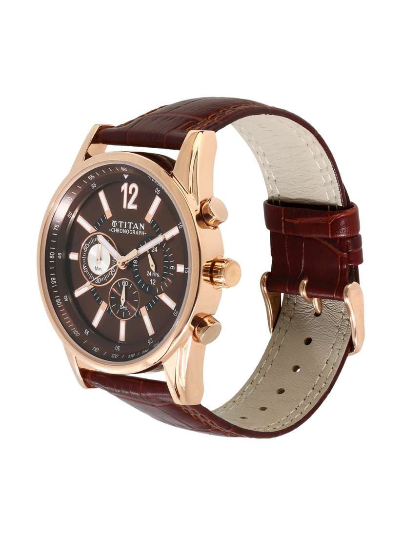 Buy Titan Men Brown Analogue Leather Watch 9322WL06 Watches for Men 2193045 Myntra