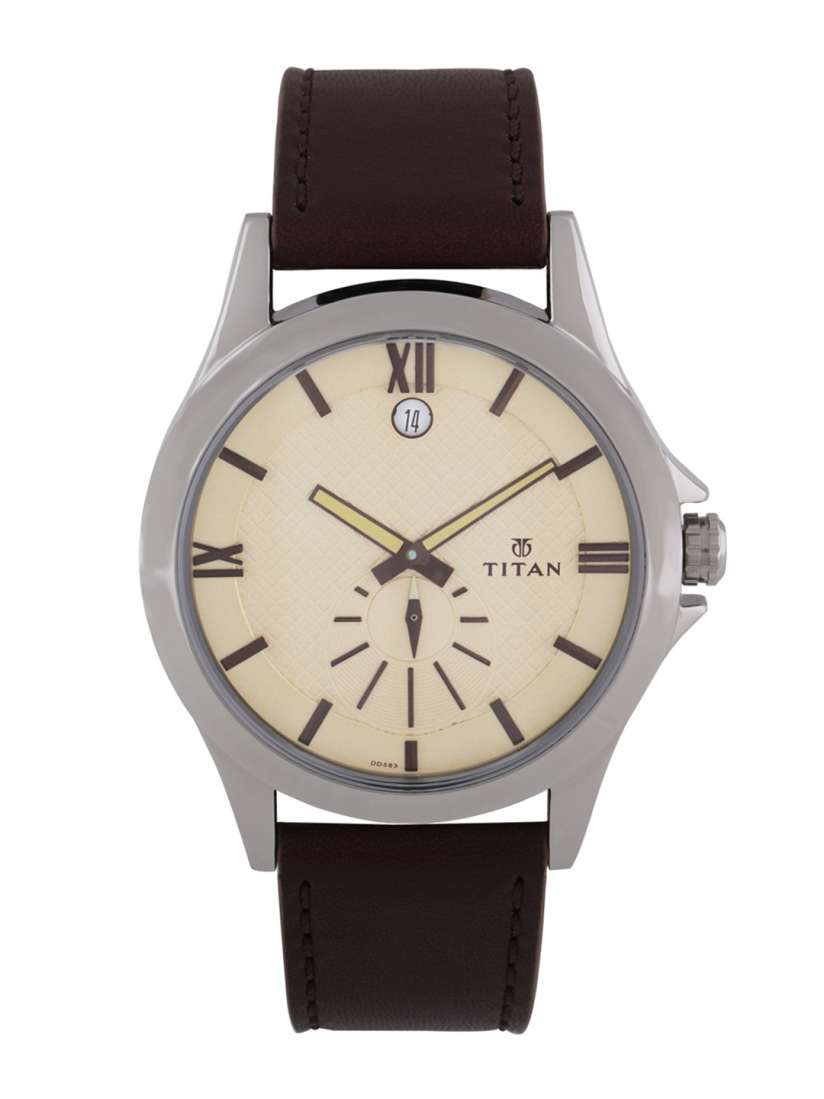 Buy Titan Men Beige Analogue Watch 9323SL01 Watches for Men 2193055 Myntra