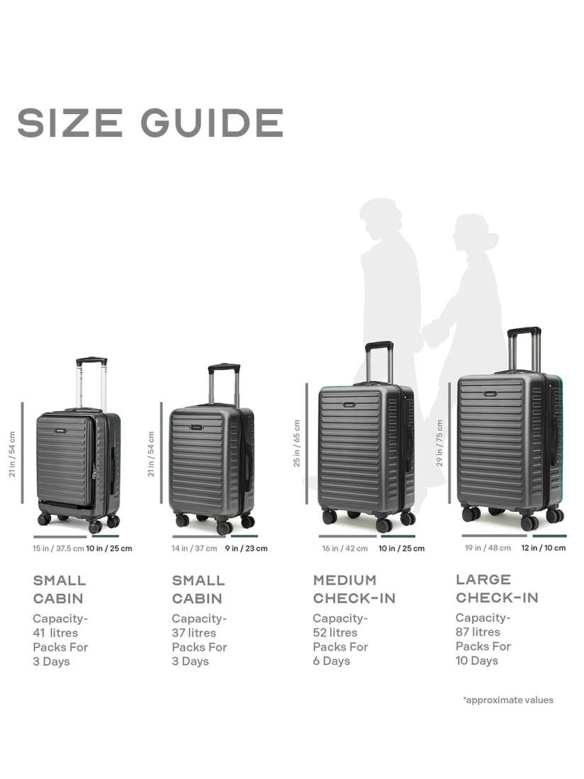 Buy Assembly Set Of 2 Textured Hard Sided 60L Cabin Luggage Bag 40L Trolley Suitcase Trolley Bag for Unisex 21932734 Myntra
