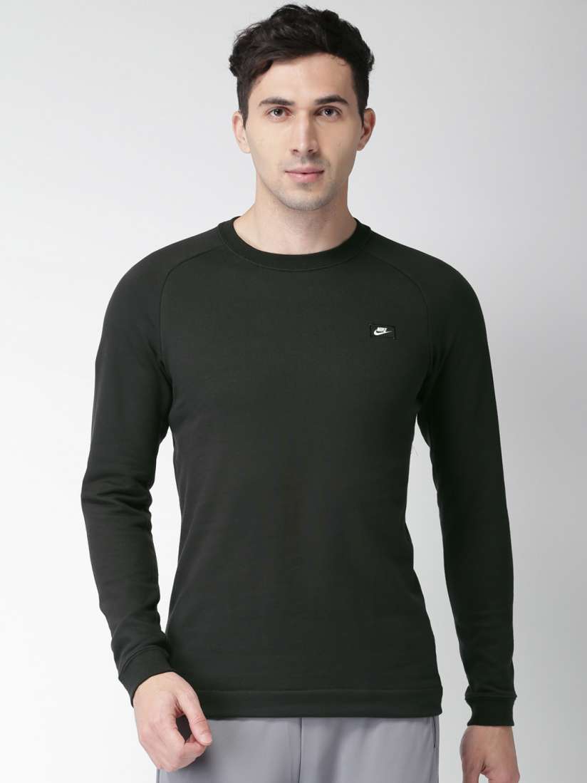 Buy Nike Men Black Solid AS M NSW MODERN CRW FT Sweatshirt Sweatshirts for Men 2194236 Myntra