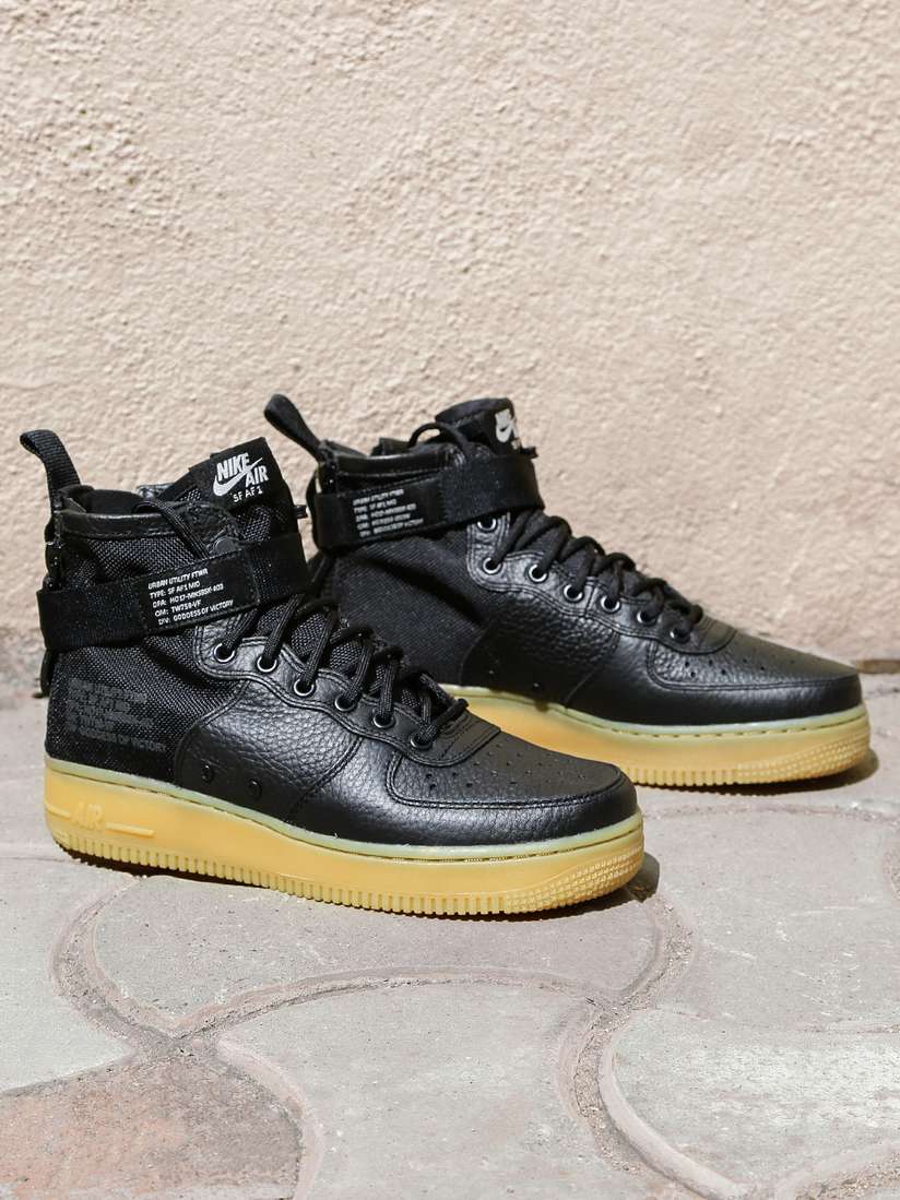 nike sf af1 yellow and black