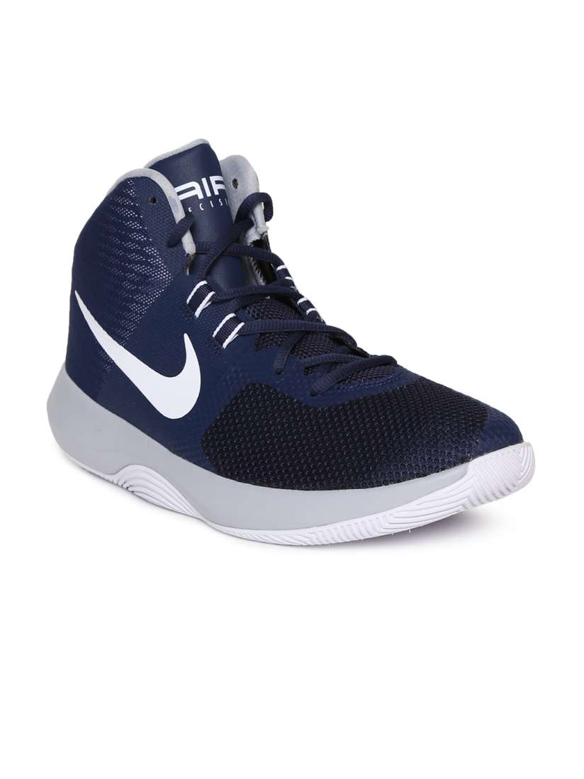 Buy Nike Men Navy Blue AIR PRECISION Mid Top Basketball Shoes Sports Shoes for Men 2194334 Myntra