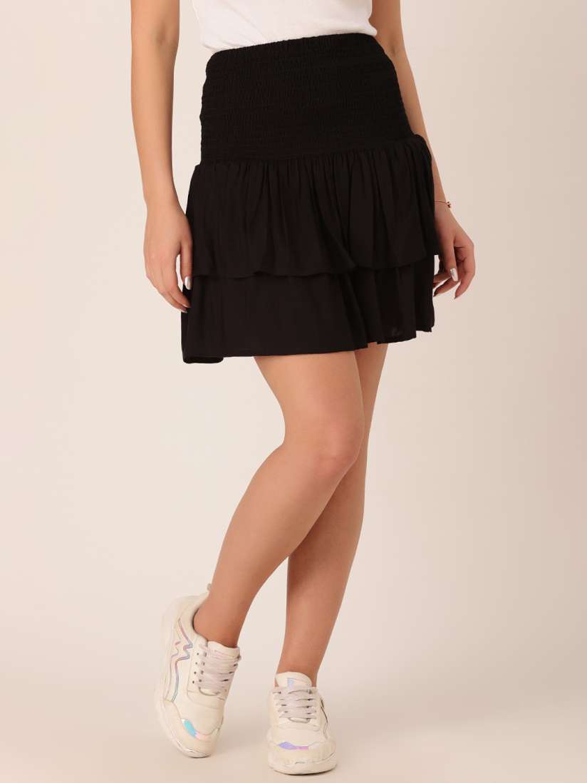 Flared skirts online myntra outlet