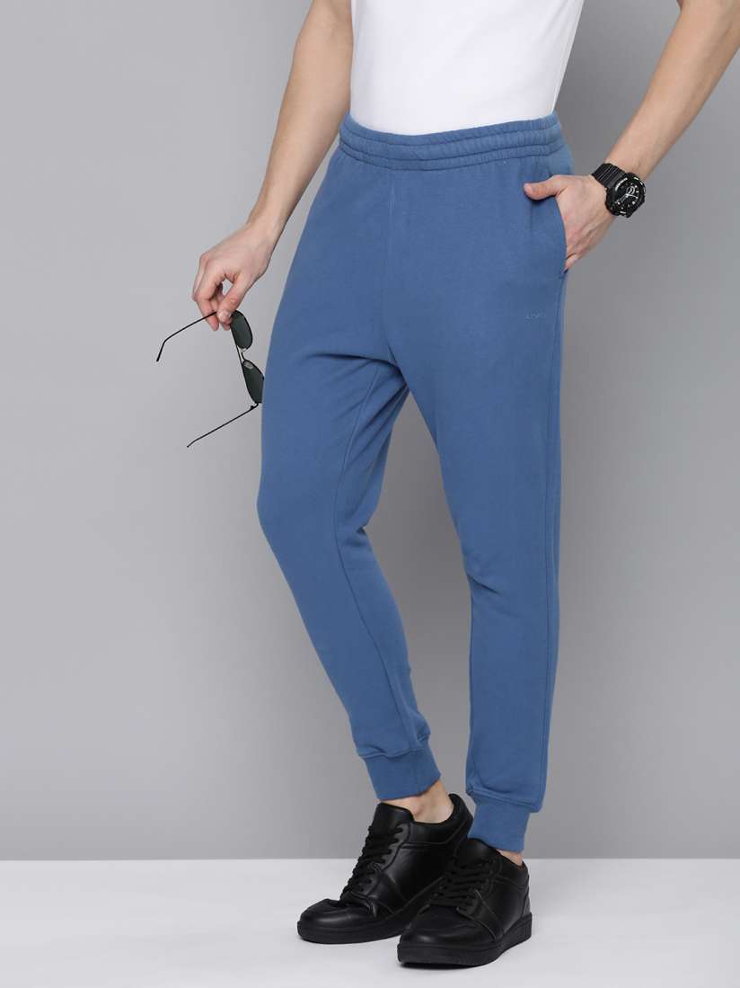 Buy Levis Men Solid Pure Cotton Mid Rise Regular Fit Joggers Track Pants for Men 21953822 Myntra