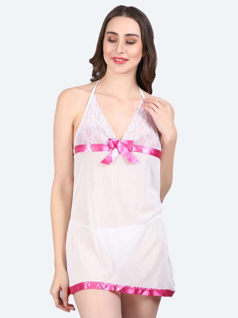 Buy Fleurt Women Halter Neck Baby Doll Dress Baby Dolls for Women 21955514 Myntra