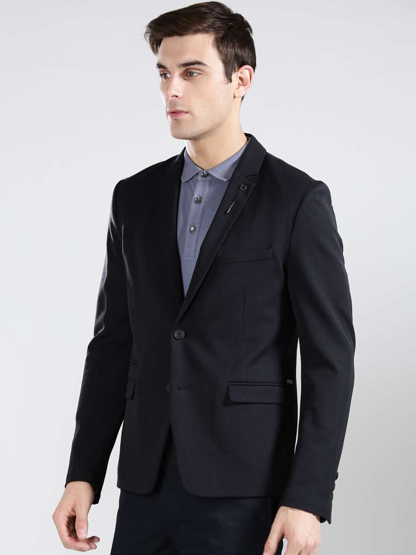 Buy BOSS Orange Navy Bats BS Slim Fit Single Breasted Formal Blazer Blazers for Men 2195563 Myntra