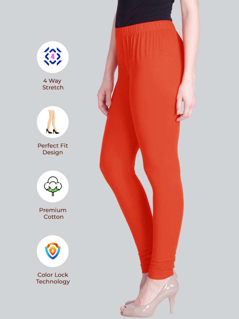 Buy LYRA Women Pack Of 4 Churidar Length Cotton Lycra Leggings Leggings for Women 21961396 Myntra