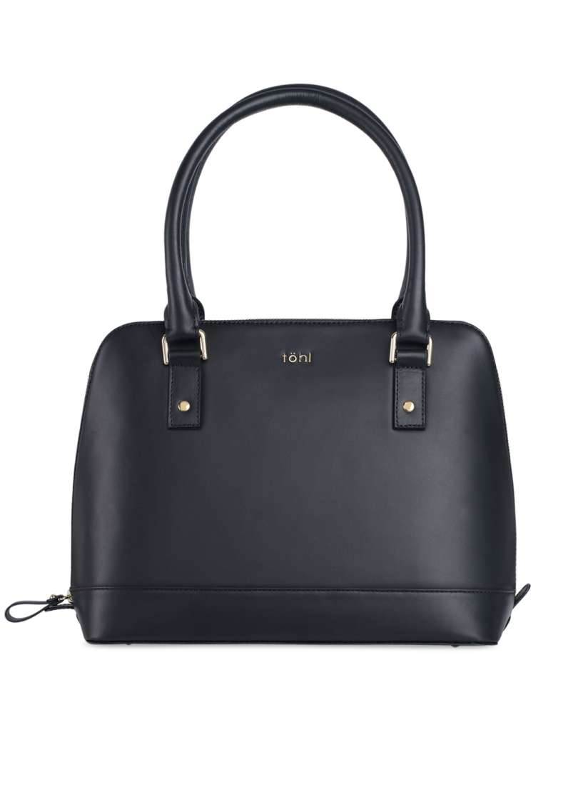 Buy Tohl Black Solid Leather Shoulder Bag Handbags for Women 2196160 Myntra