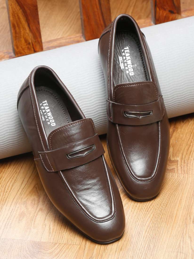 Buy Teakwood Leathers Men Leather Formal Slip On Shoe Formal Shoes for Men 21963308 Myntra