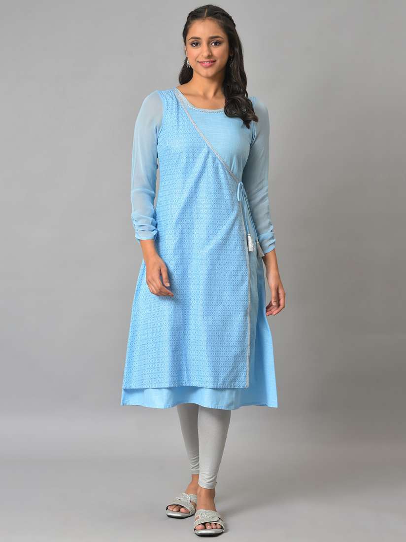 Buy AURELIA Festive Geometric Print Kurta Kurtas for Women 21969774 Myntra