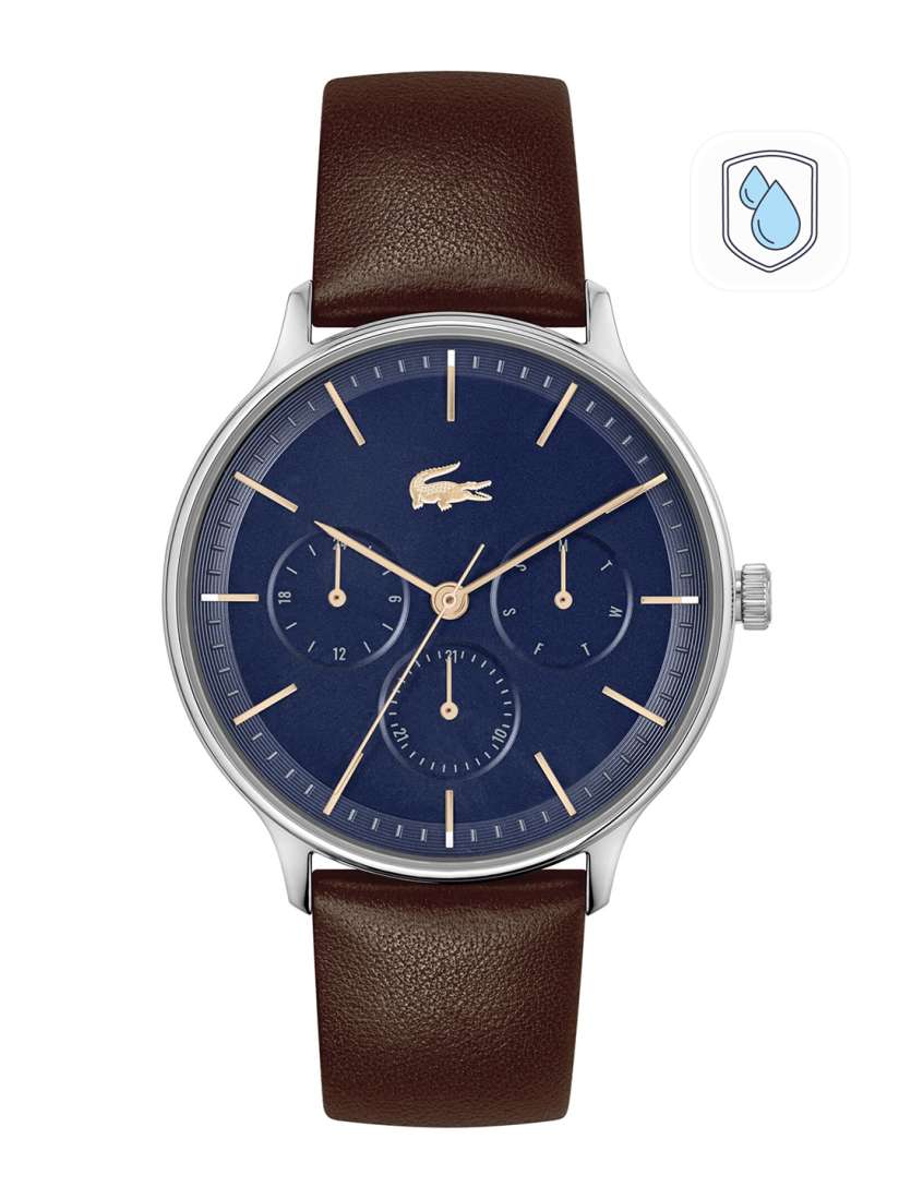 Buy Lacoste Men Brass Dial Leather Straps Analogue Multi Function Watch Watches for Men 21970230 Myntra