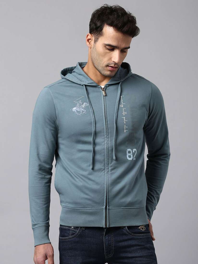 Buy Beverly Hills Polo Club Typography Printed Hooded Pure Cotton Sweatshirt Sweatshirts for Men 21989456 Myntra
