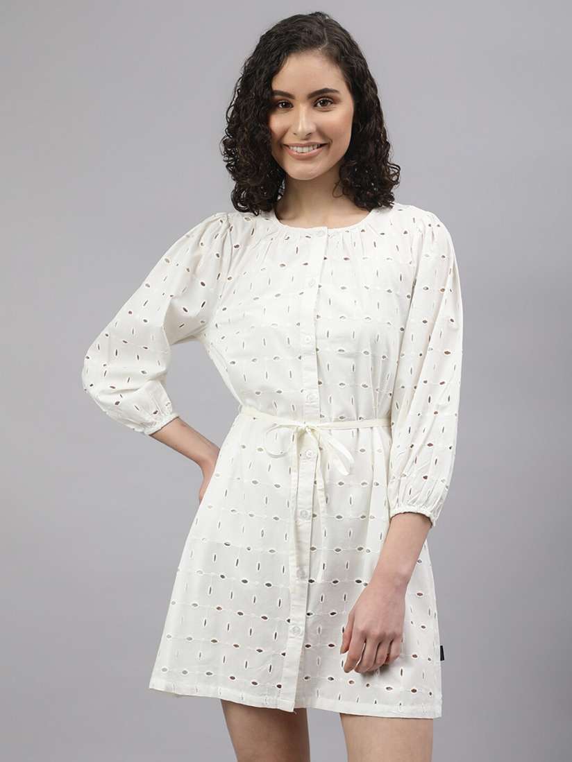 Buy Beverly Hills Polo Club Eyelet Pure Cotton A Line Dress Dresses for Women 21989554 Myntra