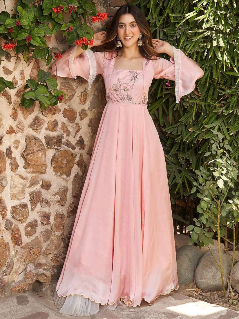 Myntra pink dress on sale