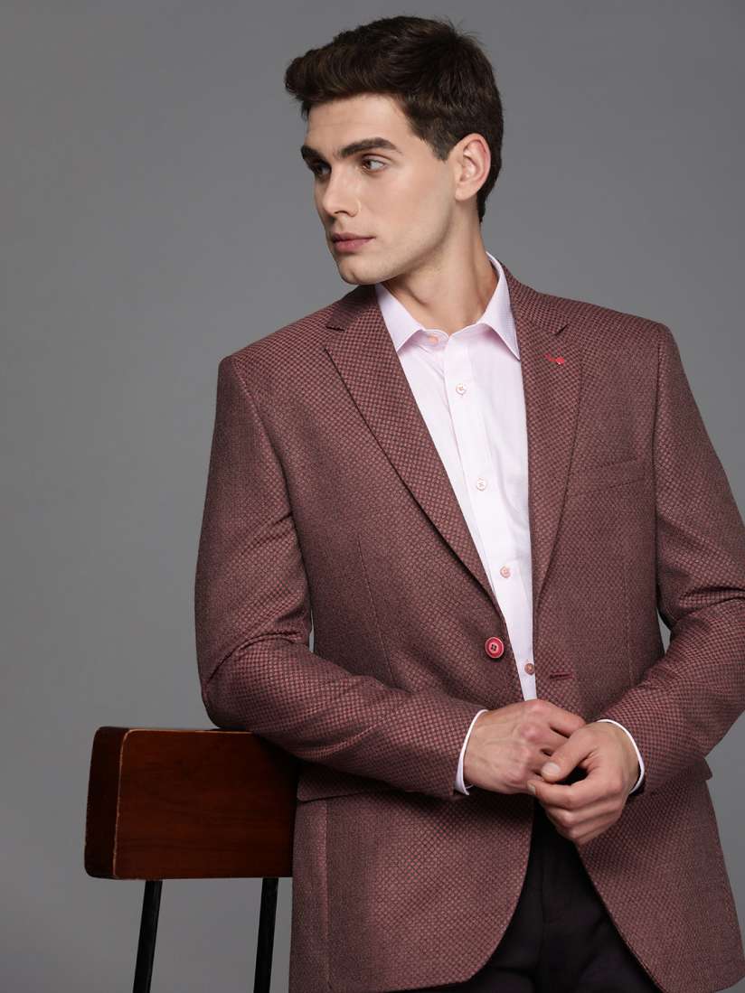 Buy Raymond Men Self Design Single Breasted Formal Blazer Blazers for Men 21990954 Myntra