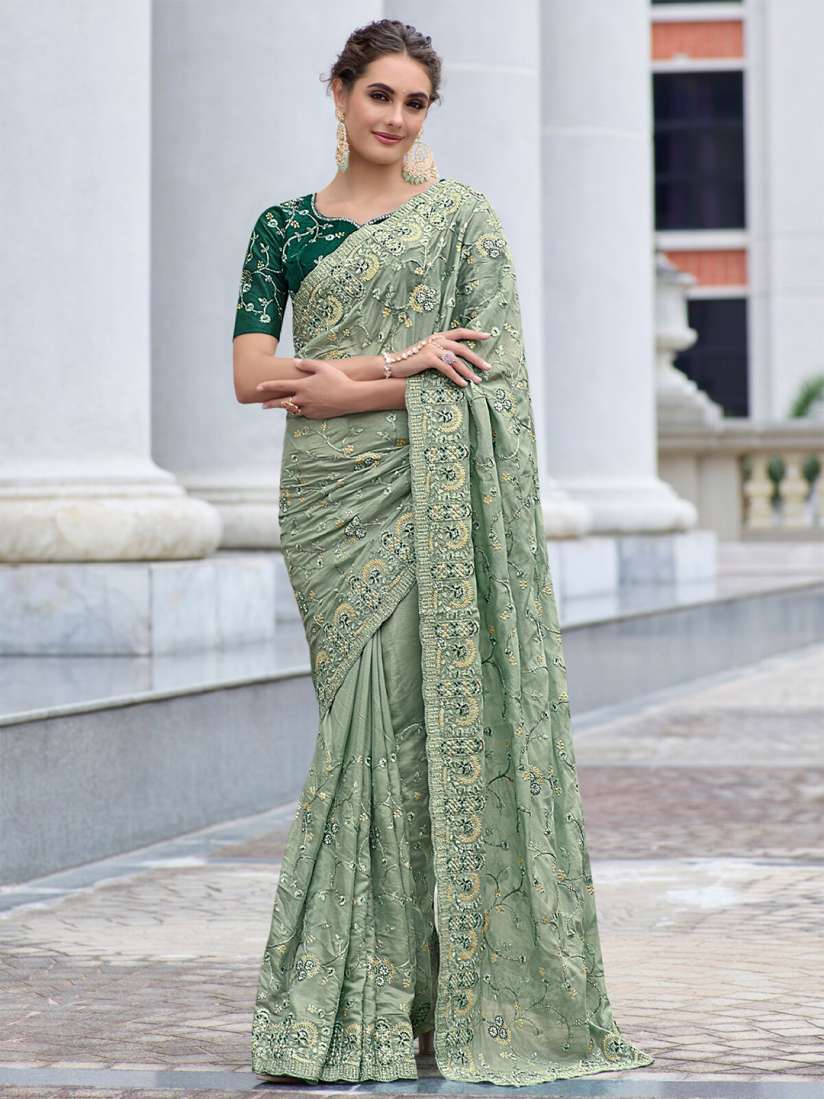 Buy ODETTE Floral Embroidered Saree Sarees for Women 21994844 Myntra