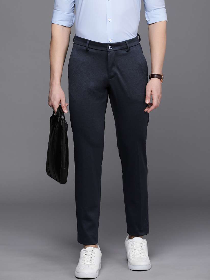 Slim fit cropped trousers clearance