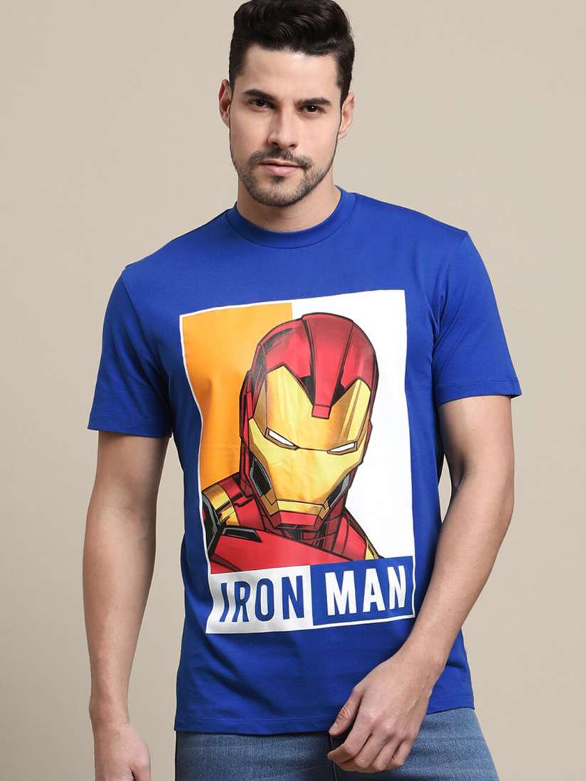Buy Free Authority Iron Man Printed Pure Cotton T Shirt Tshirts for Men 21997164 Myntra