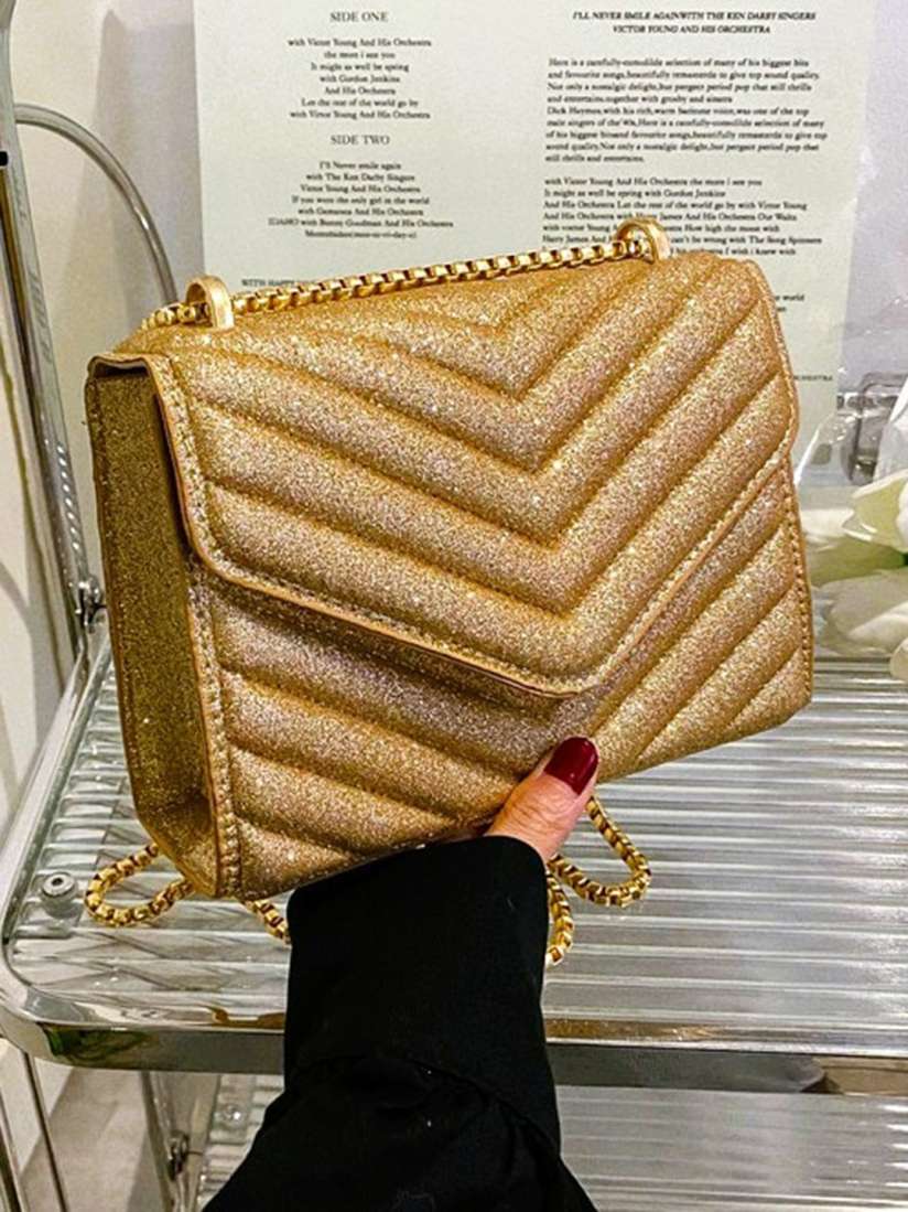 Shimmer sling bags on sale