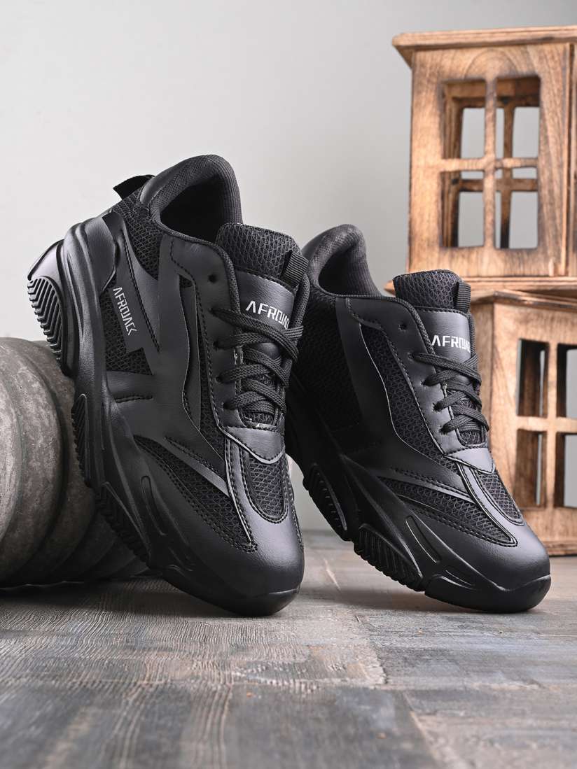 Afrojack sneakers black casual shoes store