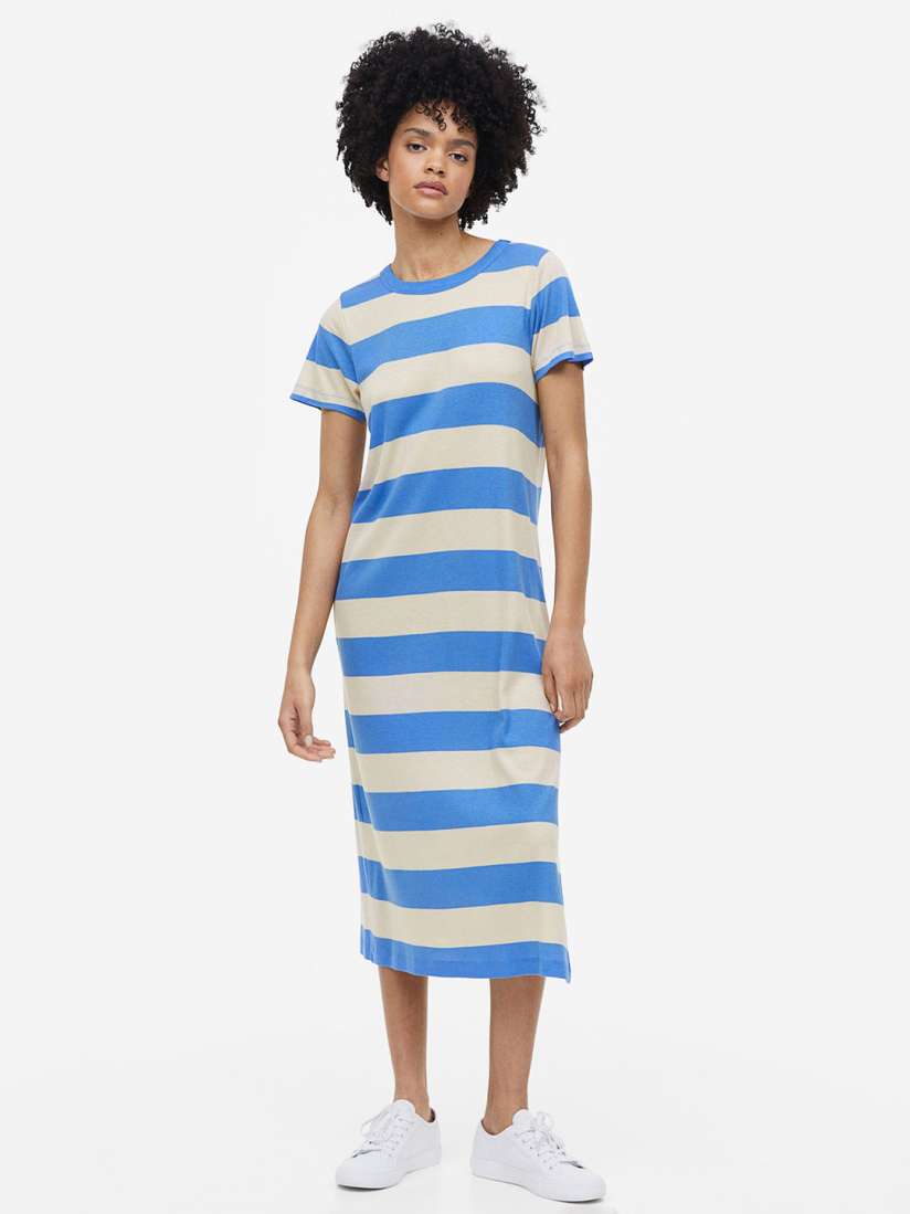 Buy H M Ribbed Jersey Dress Dresses for Women 22005174 Myntra