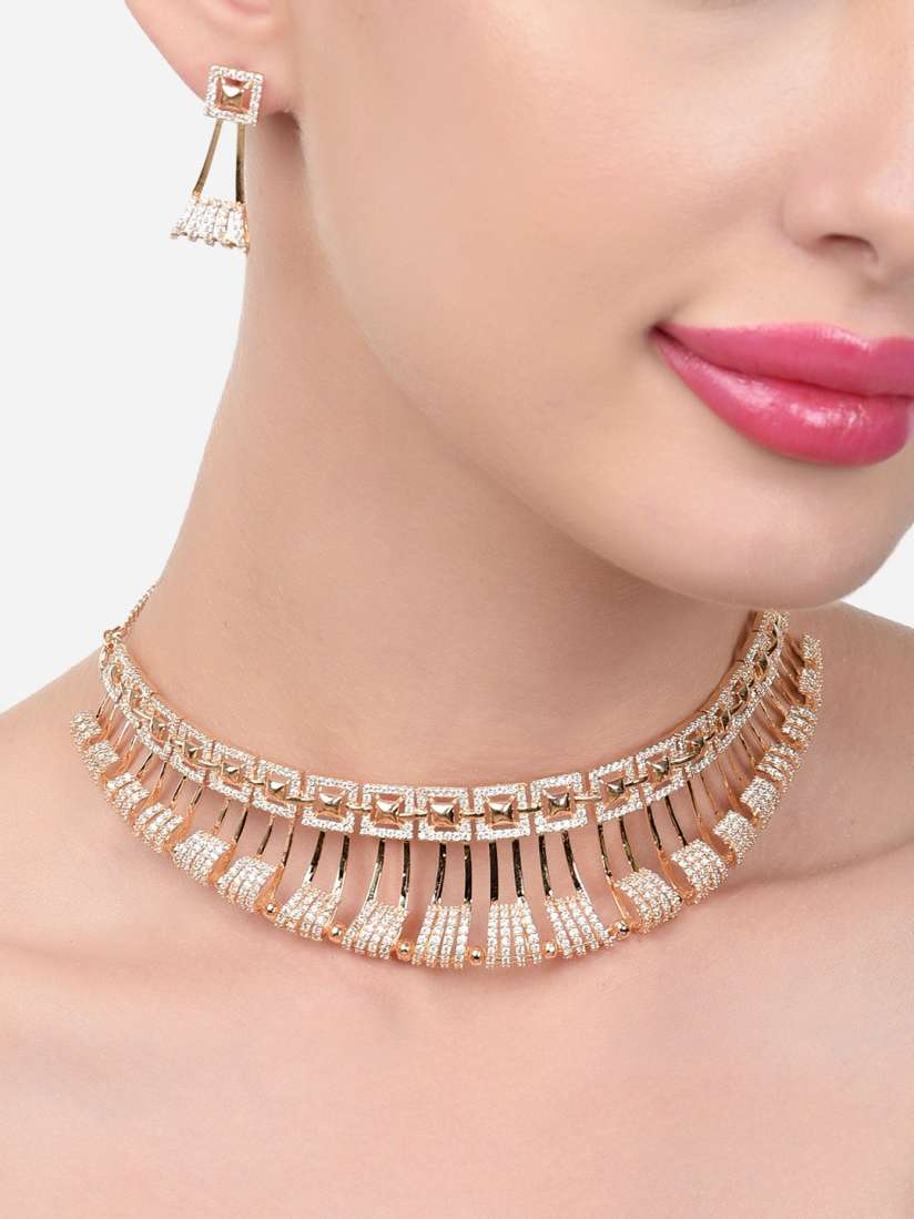 Choker necklace myntra shop