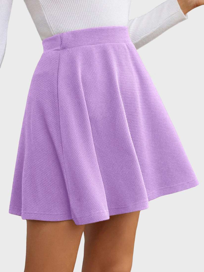 Buy BUY NEW TREND A Line Slip On Mini Skater Skirts Skirts for Women 22011736 Myntra