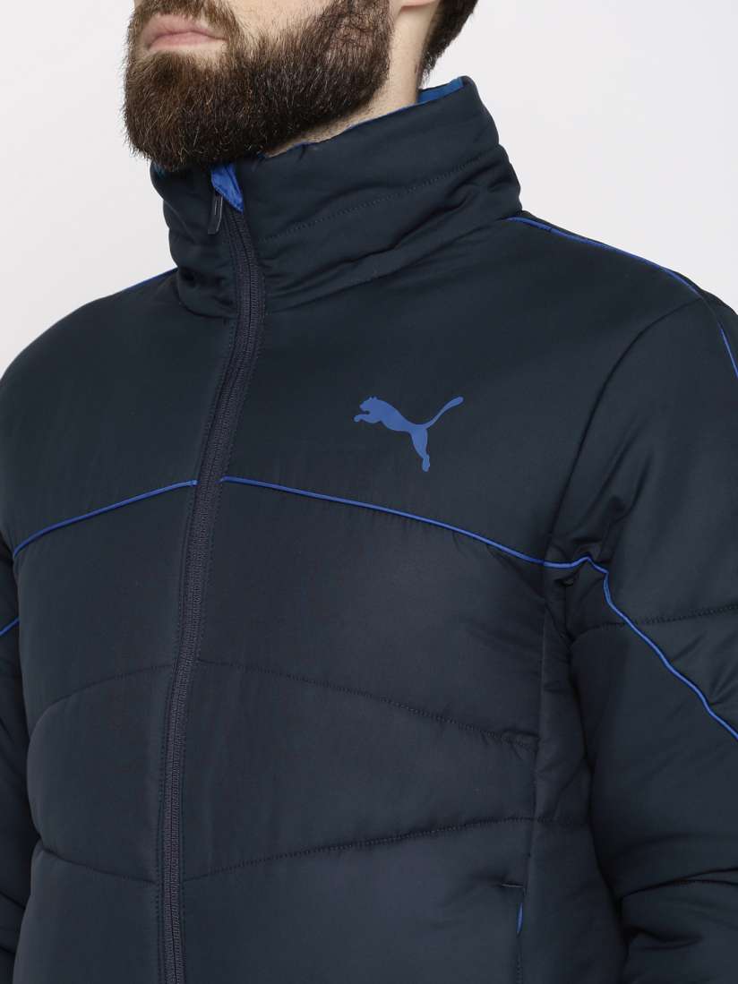 Buy Puma Men Blue Solid Padded ESSENTIALS 400 DOWN Jacket Jackets for Men 2201644 Myntra