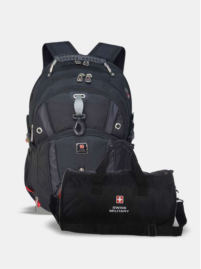 Buy SWISS MILITARY Brand Logo Backpack And Foldable Sports Bag Backpacks for Unisex 22019738 Myntra