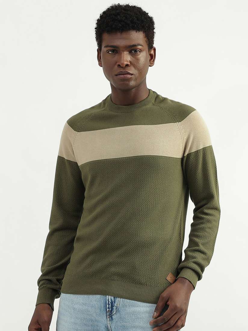 Buy United Colors of Benetton Colourblocked Pullover Sweaters Sweaters for Men 22025472 Myntra