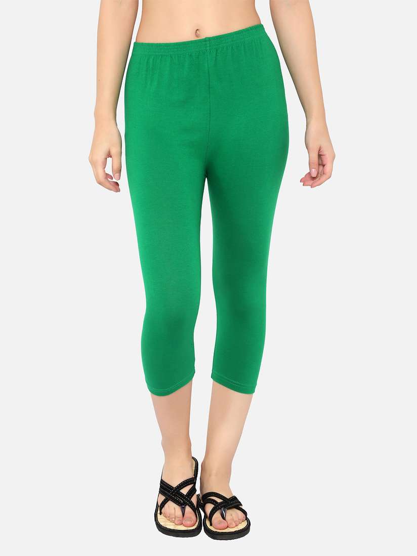 DIAZ Women Cotton Mid Rise Capris - Main Image